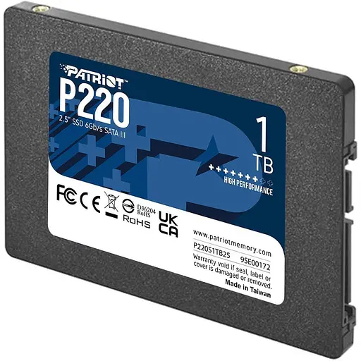 Накопичувач SSD Patriot Sata 2.5" 1TB P220 2.5" SATAIII TLC (P220S1TB25) - фото 2