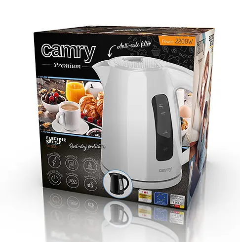 Чайник Camry CR 1255b пластиковый 1.7л - фото 5