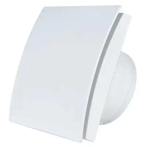 Декоративний малошумний вентилятор MMotors MM 100, 169 м³/ч, зі зворотним клапаном білий - фото 1