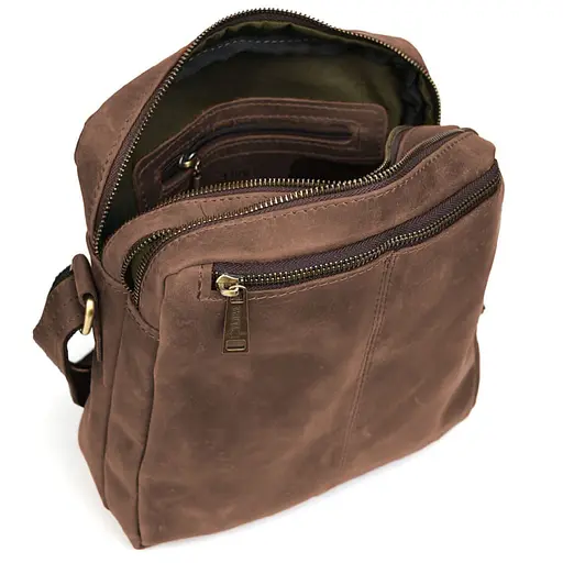 Сумка мессенджер мужская вертикальная через плечо TARWA 24х26х7 см sum0028312 - фото 3