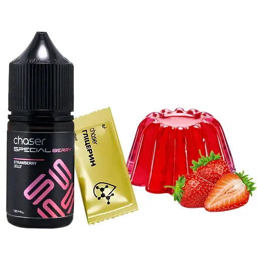 Набор компонентов для самозамеса солевой заправки CHASER Special Berry 30 мл STRAWBERRY JELLY Клубничное Желе, 0-50 мг (18052)