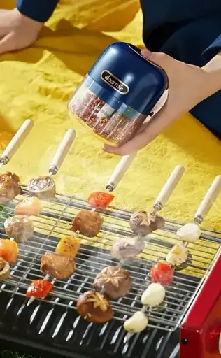 Бездротовий подрібнювач Xiaomi Deerma Blue (DEM-JS200)  - фото 5