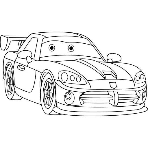 Роспись по холсту "Спортивная машинка" Art Craft 15119-AC 25х30 см - фото 1