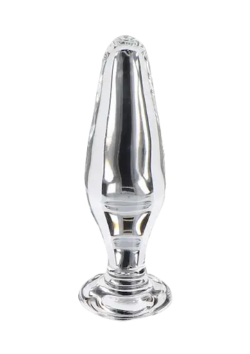 Анальна пробка Glass Worxx Star Sparkler 12 см (прозора)