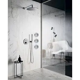 Термостат для душу на 3 споживача Paffoni Compact Box chrome CPT019CR, Хром - фото 2