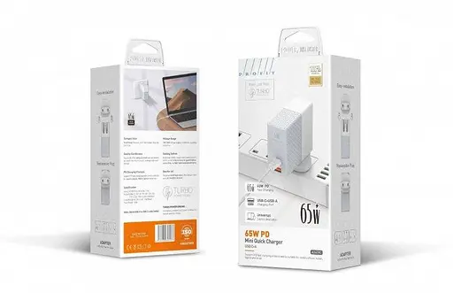 Зарядний пристрій 65 W Profit A2620C PD QC 2 порти USB C + A - фото 4
