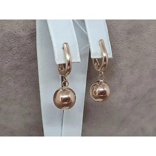 Золоті сережки-підвіски Favoritum Кул. 210137_9 - фото 3