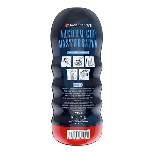 Мастурбатор Pretty Love Vacuum Cup 55 Vagina тілесний - фото 6