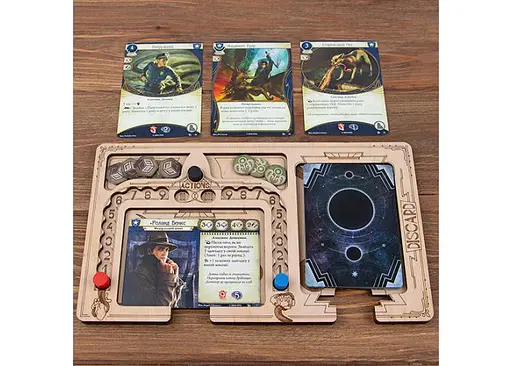 Аксесуар Tower Rex Планшет ігронайзер для гри Жах Аркгема. Карткова гра Arkham Horror LCG Playerboards igronizer (5778) - фото 6