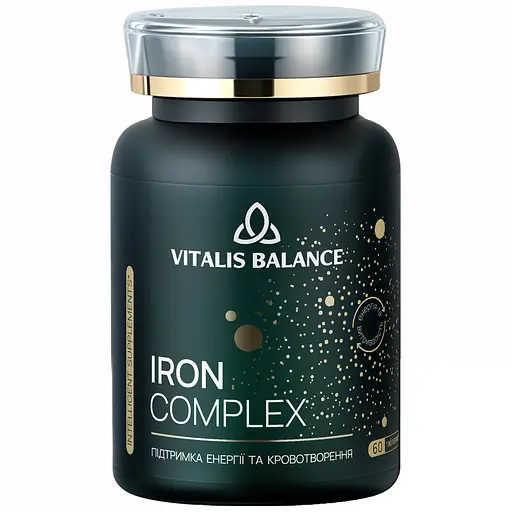 Дієтична добавка Vitalis Balance Iron Complex 60 таблеток (2370020) - фото 1