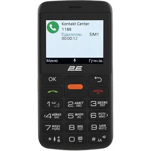 Мобільний телефон бабушкофон 2E T180 MAX Black 688130251051