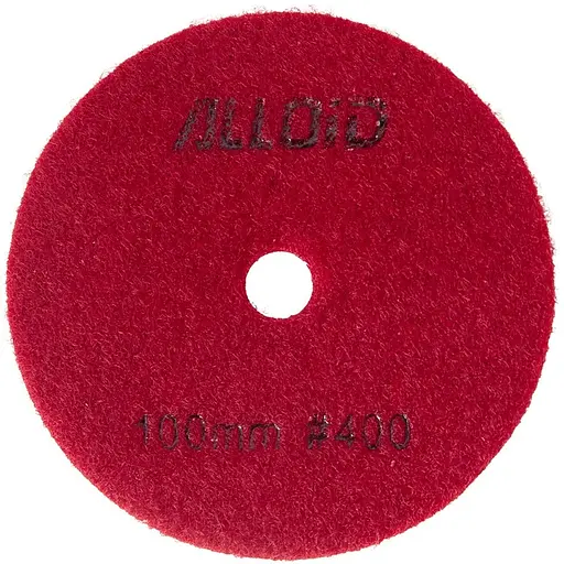 Круг алмазний Alloid Building Tools шліфувальний на липучці 100 мм зерно 400 (DD-63288) - фото 1