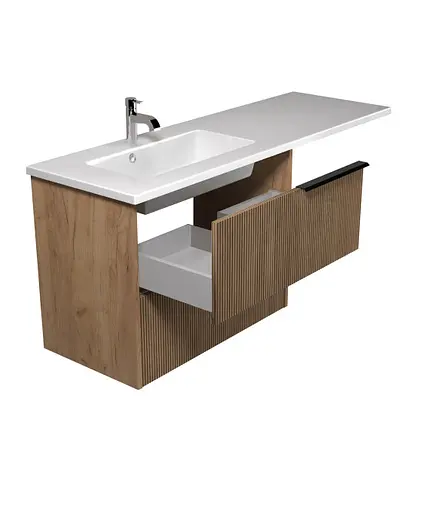 Тумба Мойдодир Grace 80-A Adam 140 L підвісна з крилом над пральною машиною - фото 2