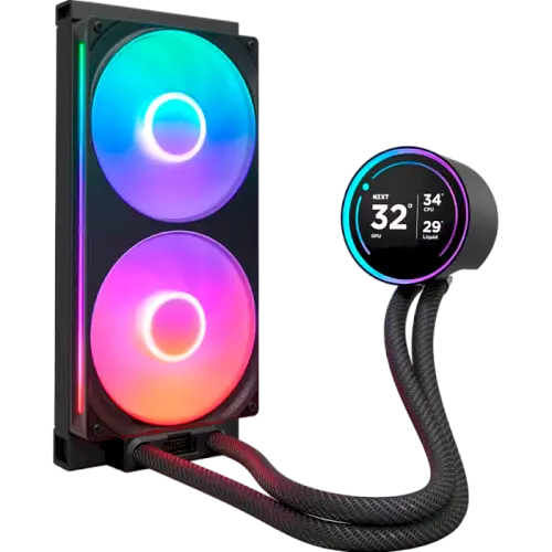 Водяное охлаждение NZXT Kraken Elite 280 RGB (2024) Black (RL-KR28E-B2)