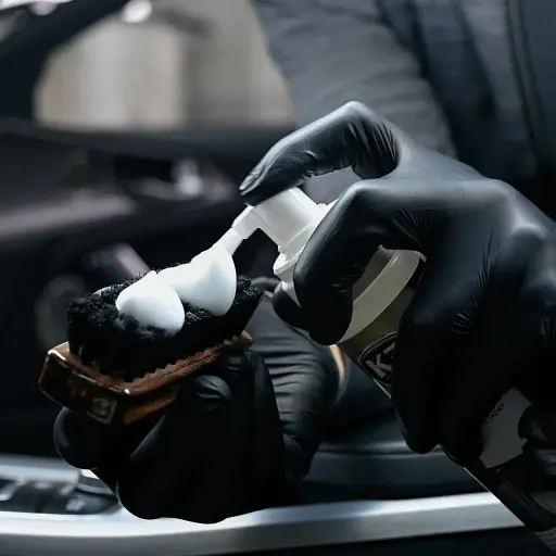 Щетка K2 Auron Brush для очистки кожаной и тканевой обивки 12 см - фото 2