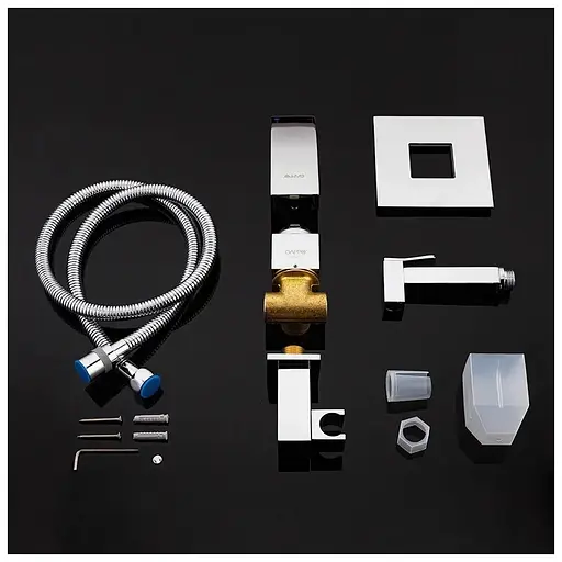 Набір гігієнічного душу прихованого монтажу Gappo G7207, хром, Хром - фото 5