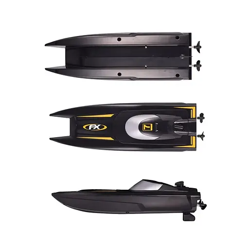 Катер на радіокеруванні TKKJ Boat H118 швидкість 10 км/год (Чорний) - фото 4