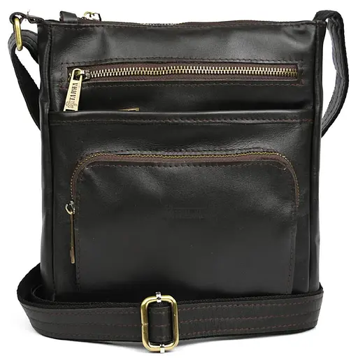 Мужская кожаная сумка мессенджер TARWA 22х25.5х3.5 см sum0028165 - фото 1