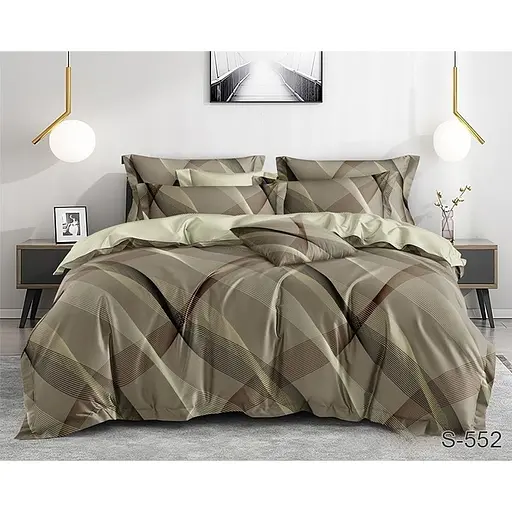 Комплект постельного белья TAG Tekstil с компаньоном Евро 000267512 (S552)