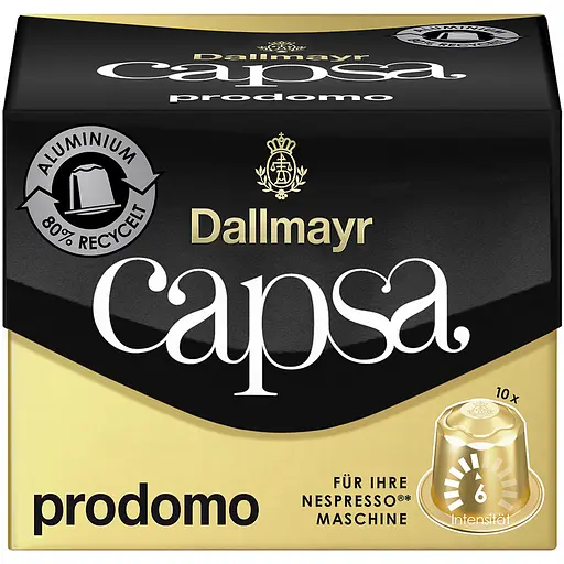 Кава в капсулах Dallmayr Capsa Prodomo 10 капсул 56 г - фото 1