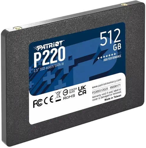 SSD 2.5" накопичувач Patriot P220 512GB (P220S512G25)