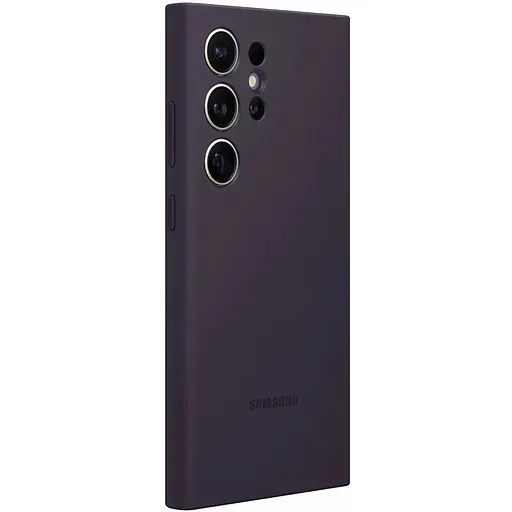 Оригінальний силіконовий чохол Samsung Silicone Case для Galaxy S24 Ultra (6.2") Dark Violet EF-PS928TVEGWW - фото 9