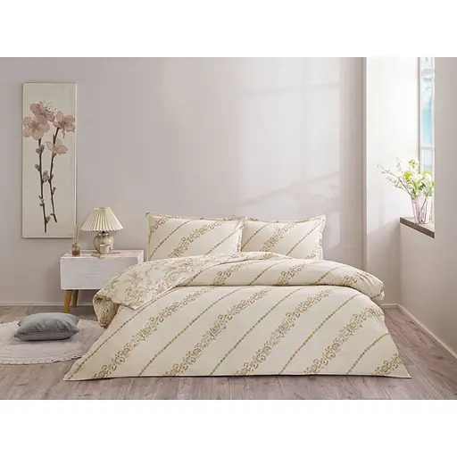 Постільна білизна Sec&Ser Livia Ecru Ранфорс Преміум Tac pbe0051579 - фото 5