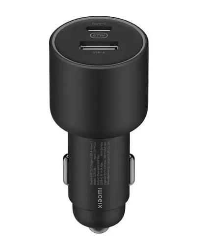 Автомобільний зарядний адаптер Xiaomi 67W Car Charger USB and Type-C (BHR6814GL) - фото 7
