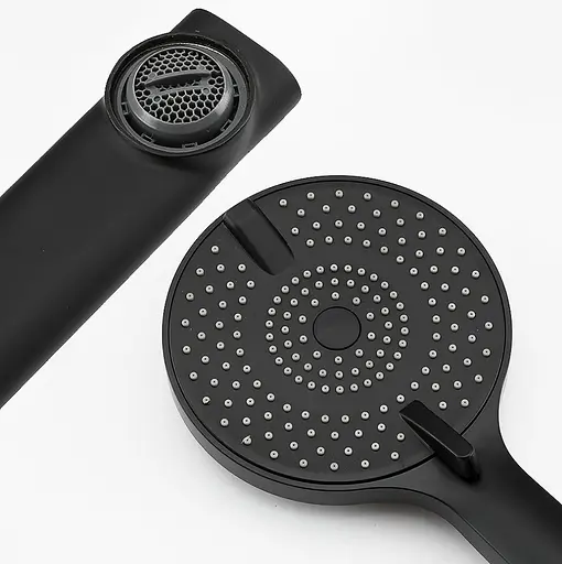 Душова система Frap з виливом чорний F2467-6, Чорний матовий - фото 4