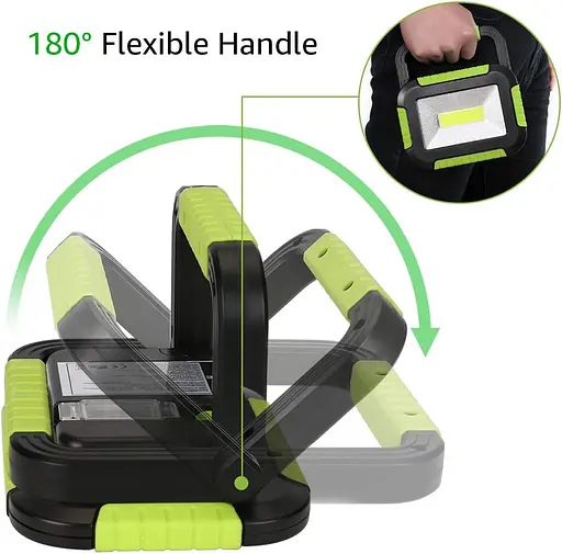 Портативний світлодіодний робочий ліхтар LE, 10 Вт, вуличний прожектор, що перезаряджається, зовнішній акумулятор для походів, роб - фото 4