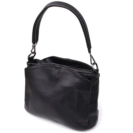 Сумка на плече з натуральної шкіри для жінок Vintage 22х18х11 см 000315855