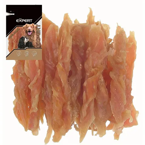 Лакомство для собак TatraPet Expert сушеное куриное мясо лента 80 г 