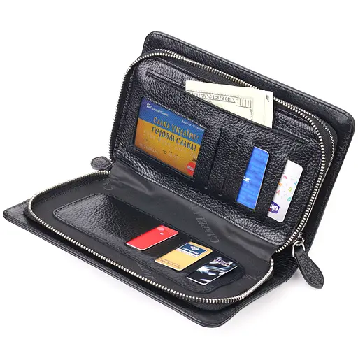 Барсетка кожаная мужская Canpellini 21,5х13,5х4 см sum0022446 - фото 5