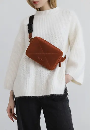 Шкіряна сумка Dropbag Mini світло-коричневий Crazy Horse - фото 6