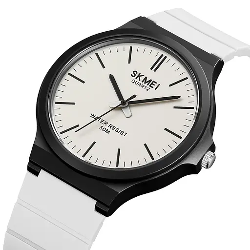 Наручний годинник чоловічий 2108BKWT Black-White Skmei acs0030275 - фото 2
