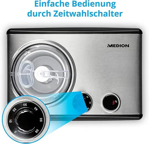 Машина для приготування морозива та йогурту MEDION MD 18387 1,5 л, 150 Вт - фото 4