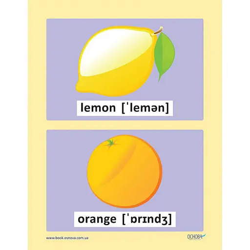 Демонстраційні флеш-картки Англійська мова ЗПП 051 двосторонні - фото 3