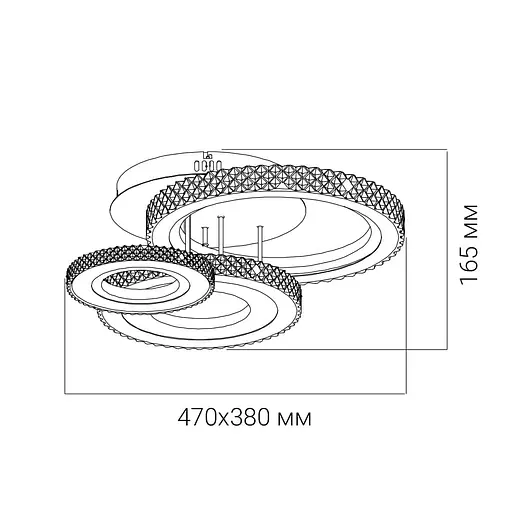Світлодіодна люстра Ardero AL6163-1ARD VIVID 35Вт 5000K білий - фото 3