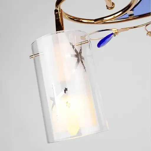 Люстра потолочная Brille классическая E14 40W G (LK-373C/3) - фото 2