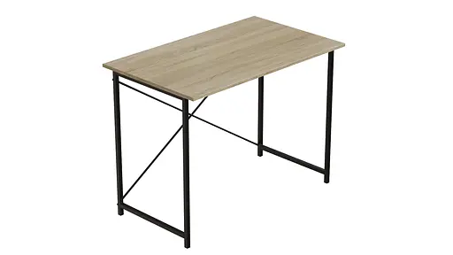 Стол письменный Line Лайт Ferrum-decor 750x1000x600 Черный металл ДСП Дуб Сонома 16 мм (FRD-104846) - фото 8