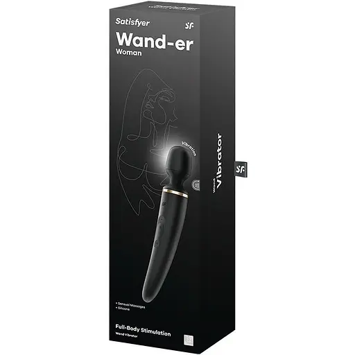 Вібромасажер Satisfyer Wand-er Woman (Black/Gold) - фото 6