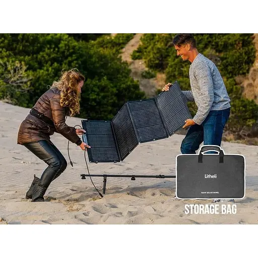 Солнечная панель Litheli 100W IP65 складная с сумкой - фото 2