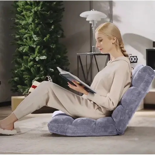 Кресло Costway Tiktok напольное с регулируемой спинкой - фото 5