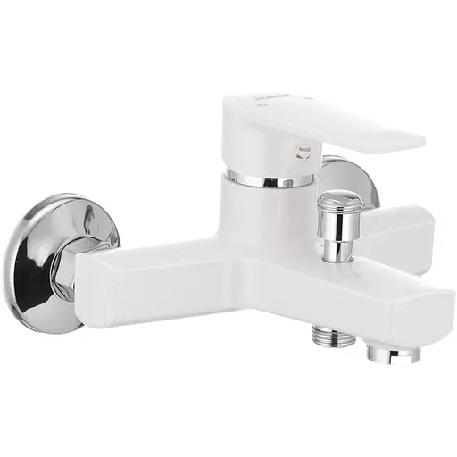 Смеситель для ванны PLAMIX Oscar-009 White (без шланга и лейки) (PM0025) - фото 1