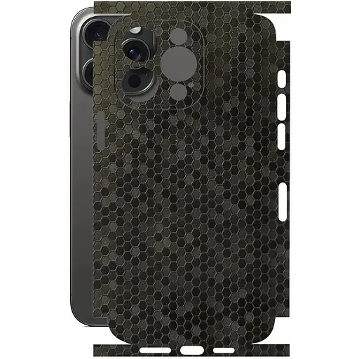 Захисна плівка StatusSKIN для Apple iPhone 15 Pro Max Корпус Вініл Соти чорні - фото 1