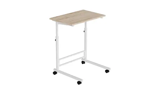 Стіл приставний Аміго 62x60x40 метал Білий ДСП Дуб Сан-Марино 16мм FRD-102534