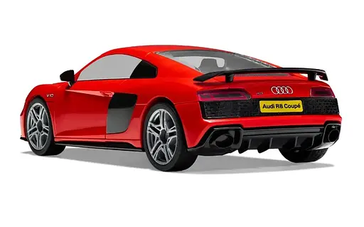 Конструктор Airfix суперкар Audi R8 Coupe QUICKBUILD червоний J6049 - фото 6
