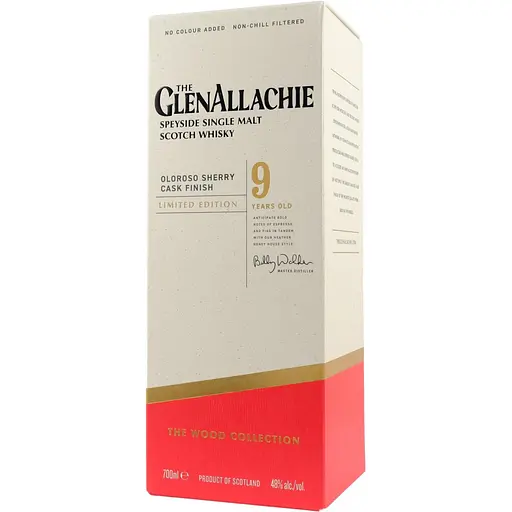 Віскі GlenAllachie 9yo Oloroso Sherry Cask Finish 48% 0.7 л в подарунковій коробці - фото 4