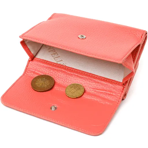 Женский кожаный кошелек Canpellini 12х8.7х1.5 см acs0025104 - фото 5