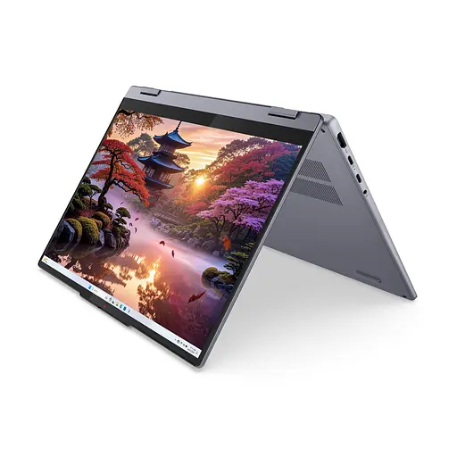Ноутбук Lenovo IdeaPad 5 14IAL10 2-в-1, (83KT002BRM), AMD Ryzen AI 7350 до 5 ГГц, 14" WUXGA, 16 ГБ, 1 ТБ, графіка AMD Radeon 860M, FreeDOS, Luna Gray - фото 9